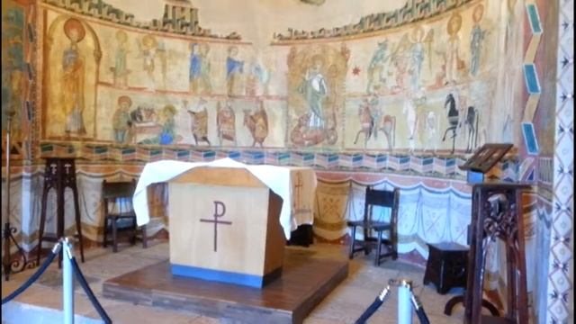 Poble Espanyol. Антураж древнейшего испанского храма. Испанская деревня. Барселона. смотреть онлайн
