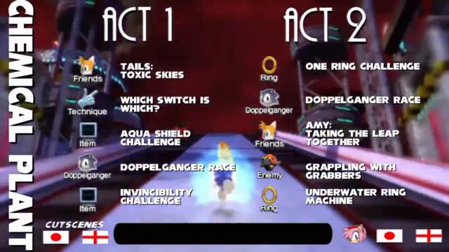 Sonic Generations - Chemical Plant Zone - Menu Select смотреть онлайн