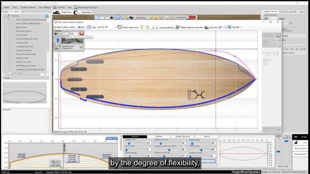 Design the surf board outline, the template, plan shape of the surfboard is the first task of shape смотреть онлайн