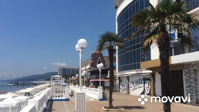 Прогулка по центральной набережной. От пляжа Калипсо до Гренады. Лазаревское. смотреть онлайн