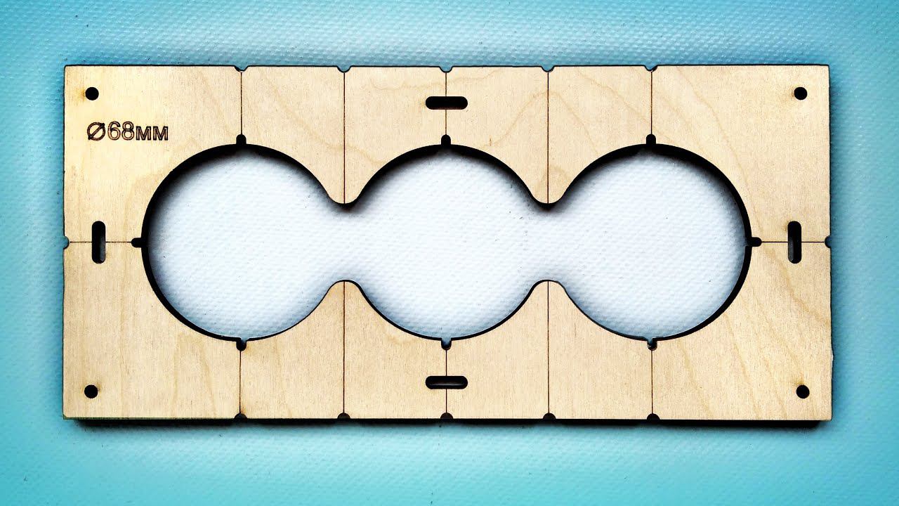 Шаблон для сверления подрозетников 68мм