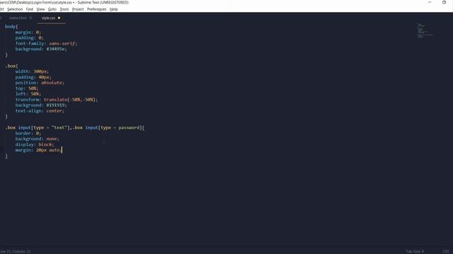 Анимированная форма входа с использованием только HTML и CSS смотреть онлайн