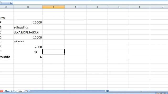 Excel(Beginner Level) Tutorials #6 Counta (हिन्दी) смотреть онлайн