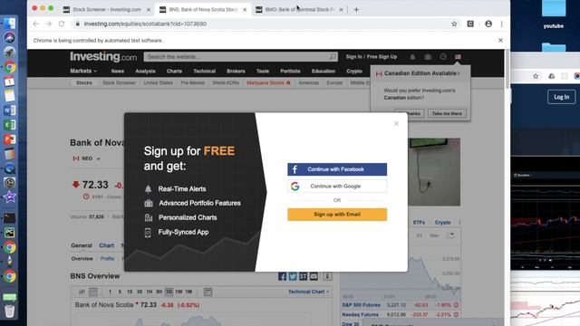 Python筛选分红股票脚本 | investing.com | 加拿大 | 苹果macOS смотреть онлайн