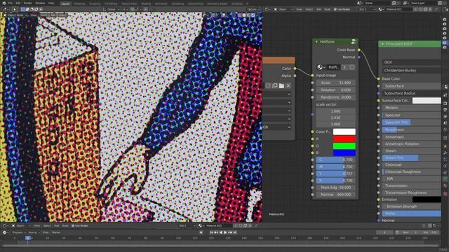 Halftone node tree in blender (free) смотреть онлайн