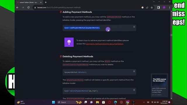 HOW TO ADD PAYMENT METHOD IN LARAVEL 2023! (FULL GUIDE) смотреть онлайн