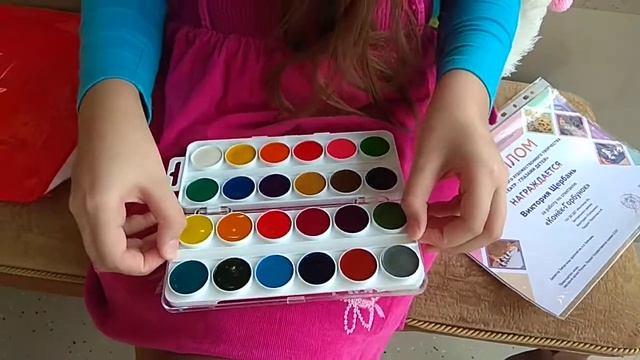 Акварель двухэтажная медовая Цветик, Невская палитра смотреть онлайн