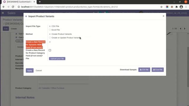 Import Product Variant from CSV/Excel File Advance - Many2many Auto Create Record Odoo смотреть онлайн