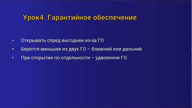 Урок04 Гарантийное обеспечение. Календарные спреды смотреть онлайн