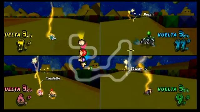 Mario Kart Wii (4 Players) CustomTracks Gamenight/ 32 Races /2+hrs. of racing / 74 sub special! смотреть онлайн