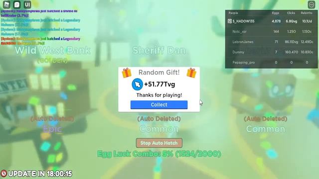 roblox clicker simulator ( test server ) live!!! смотреть онлайн