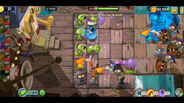 【Plants vs Zombies 2】 Epic Quest: Pirate Seas Skirmish! 9/10 смотреть онлайн