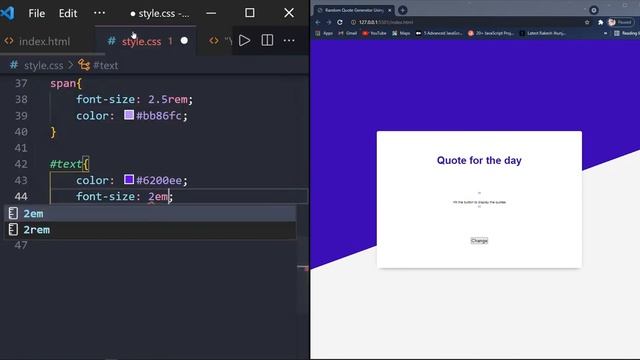 Random Quote Generator using Javascript | HTML&CSS&JAVASCRIPT | CodeEra смотреть онлайн