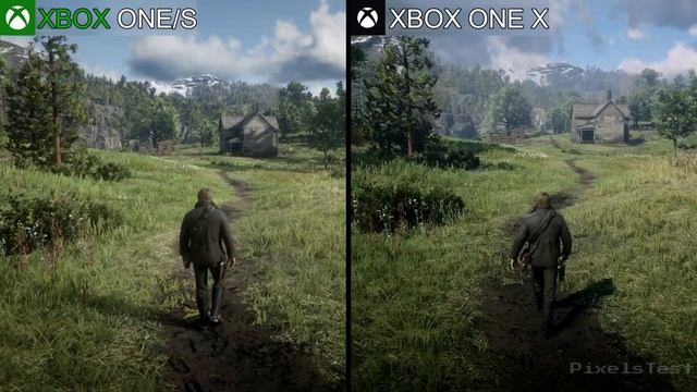 Red Dead Redemption 2 – Xbox One vs Xbox One X - Graphics Comparison [4K] смотреть онлайн