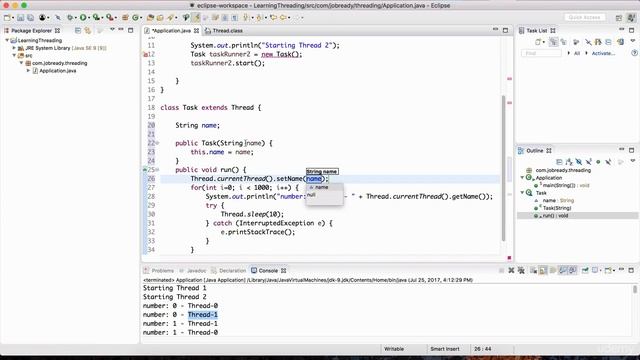 Starting Threads and the Runnable Interface in Java смотреть онлайн