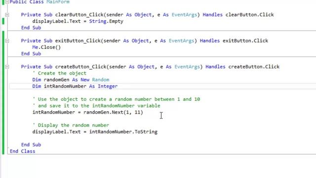 Generating a Random Number in Visual Basic смотреть онлайн