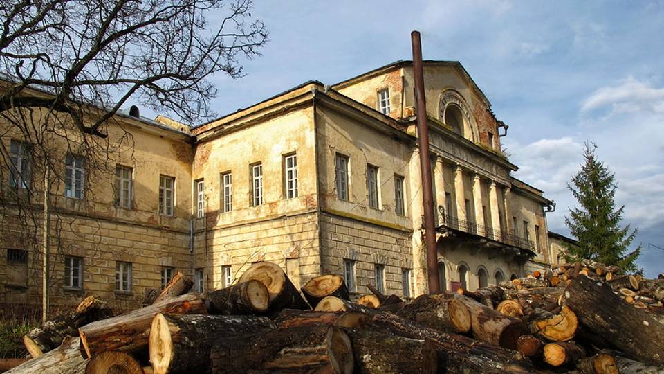 Пустующий дворец Барышниковых. Алексино. Смол обл. смотреть онлайн