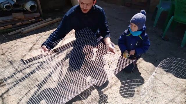 Клетка для кроликов. Клетка своими руками. Как сделать клетку. смотреть онлайн