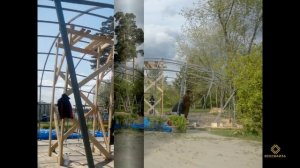 Изготовление и монтаж купольной спортивной площадки 10м на 10м