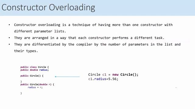 23 Java Class Constructor Default , Overloading, and Chaining смотреть онлайн