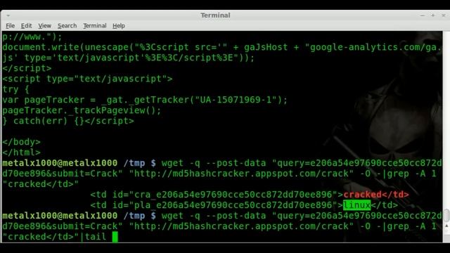 MD5 HASH CRACK - WGET - BASH - Linux смотреть онлайн