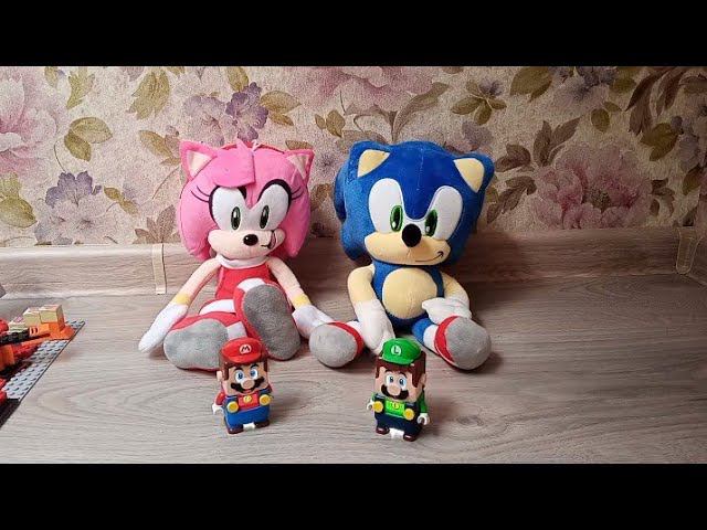 Sonic & Amy plush playing Lego Super Mario and Luigi! With new 2022 Peach update! I try to do it. смотреть онлайн