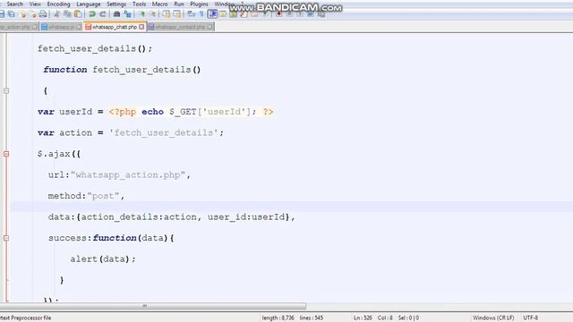 WhatsApp Tutorial Part-67: Top Chat Page User Details AJAX PHP MYSQLI for Android Mobile Tablet We смотреть онлайн
