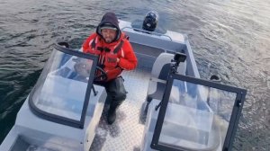 УДИВИЛА. ВОЛЖАНКА 44 Fish. Испытываем на воде, Крены и скорость.