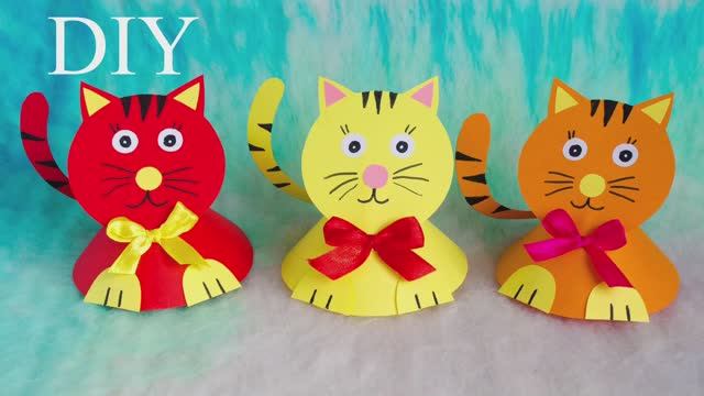 СИМВОЛ 2023, КОТИК из БУМАГИ своими руками смотреть онлайн