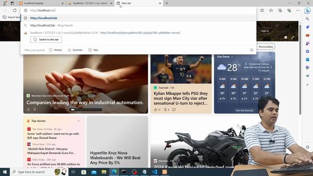 #17| Show Database Records in Tabular Form on Webpage | Database Connectivity| PHP Tutorial in Hind смотреть онлайн