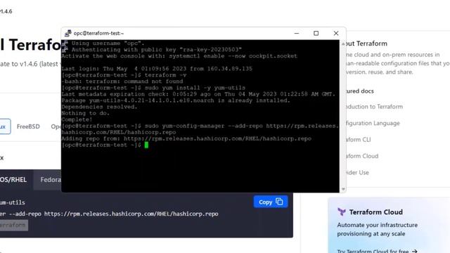 How to Install and Configure Terraform in OCI Linux смотреть онлайн