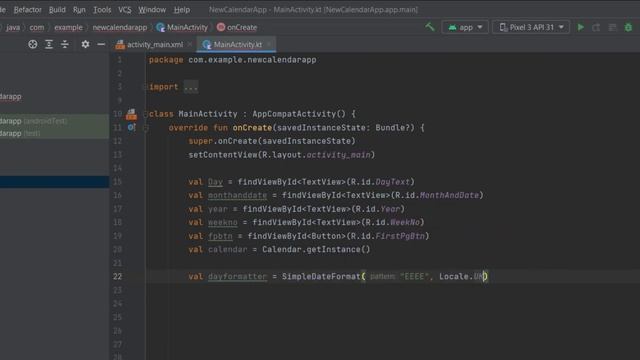 Simple Kotlin Calendar android app Sinhala | Android කැලැන්ඩරයක් හදමු смотреть онлайн