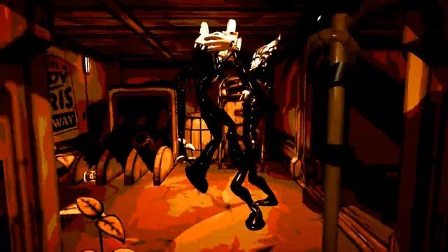 Bendy vs Projectionist Fight outside the station смотреть онлайн