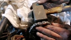 Замена цепи грм м271 заклёпка цепи