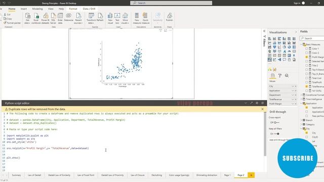 Power BI || Python || Seaborn || relplot || Custom Visuals in Power BI 2 || смотреть онлайн