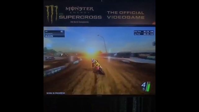 SUPERCROSS THE GAME - KEN ROCZEN GAMEPLAY CRASH. SUNSET STADIUM | PS4 смотреть онлайн