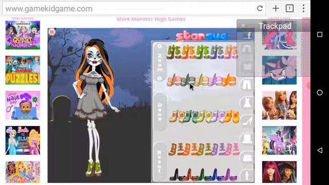 Skelita Calaveras Dress Up Games Monster High смотреть онлайн