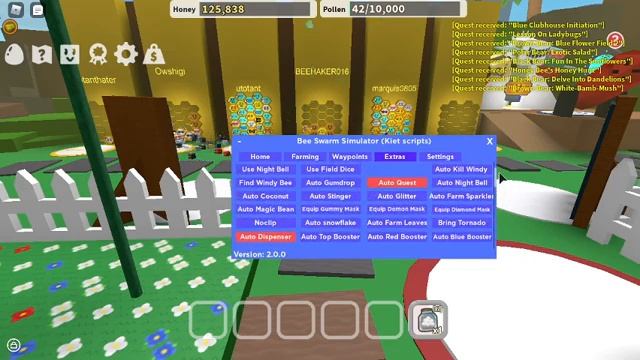 Bee Swarm Simulator Hack/Script 2021 Dark Cyber 2.0 смотреть онлайн