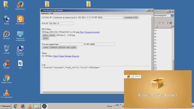 طريقة ارسال البكجات بستخدام تول pkg sender + remote pkg installer (للسوني المهكر??) смотреть онлайн