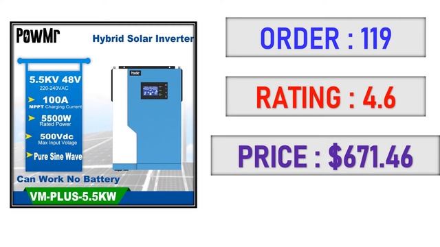 TOP 10 Best Hybrid Solar Inverter in 2022 смотреть онлайн