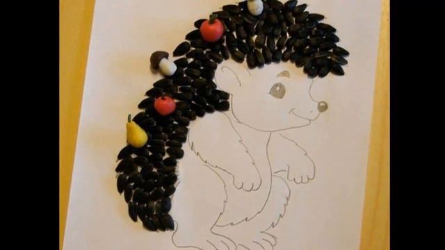 Поделки из крупы и семян в детский сад, садик