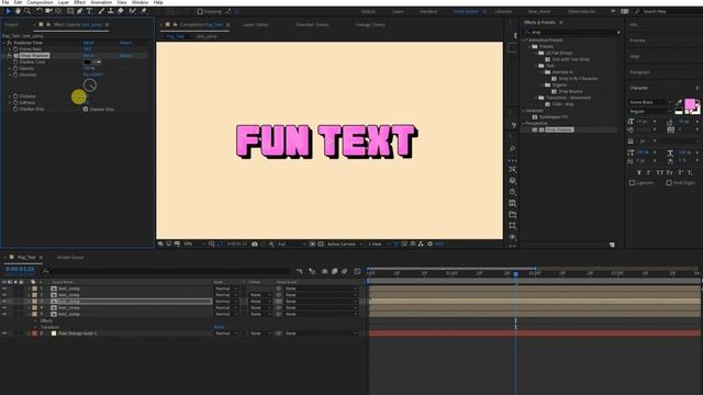 Vintage Pop Art Text Effect - After Effects Tutorial смотреть онлайн