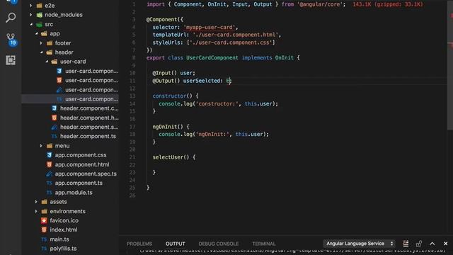 3.3 Скринкаст по Angular – Компоненты и директивы – Вывод событий из компонента смотреть онлайн