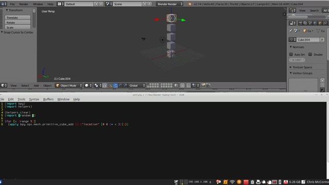 Livecoding Blender with Hy http://hylang.org/ смотреть онлайн
