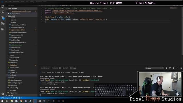 Day 2 - 3 - Angular Material Sidenav and basic layout in Angular CLI for Allie.Chat frontend смотреть онлайн