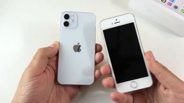 iPhone 12 Mini Size vs iPhone 5S