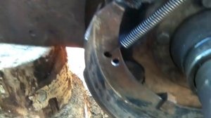 Самодельный трактор, тормоза готовы.