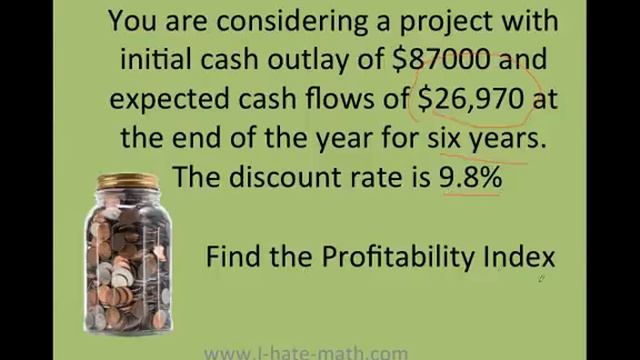 Find the PI Profitability Index in Excel .mp4 смотреть онлайн