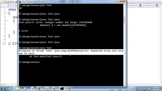 OCJA 1.8 Java SE 8 Programmer - I (1Z0 - 808) By Durga Sir Demo On 18 - 01 - 2018 смотреть онлайн