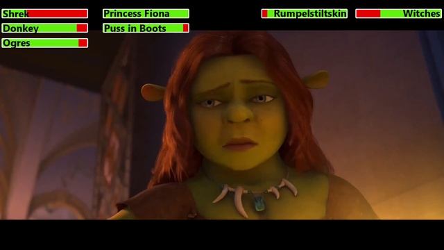 Shrek Forever After (2010) Final Battle with healthbars 2/2 смотреть онлайн